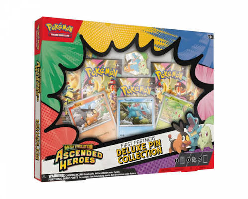 Pokémon’s Mega Evolutions Ascended Heros delux pin collection