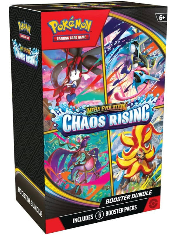 Pokemon’s Mega Evolutions Chaos Rising booster bundle